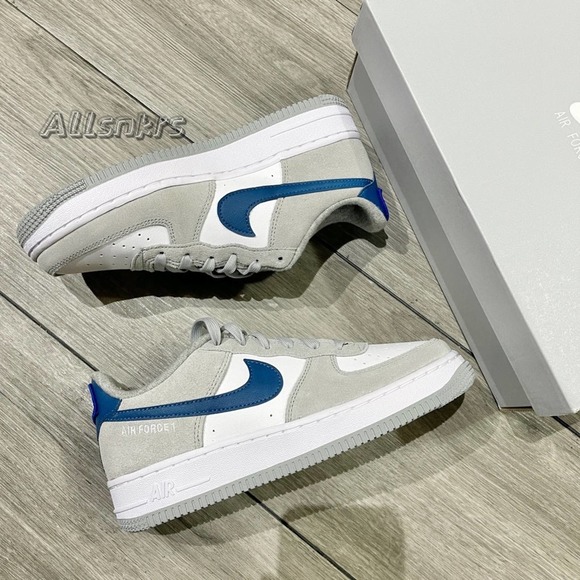 Nike Air Force 1 Low Athletic Club Smoke Grey Blue White - Picture 7 of 9